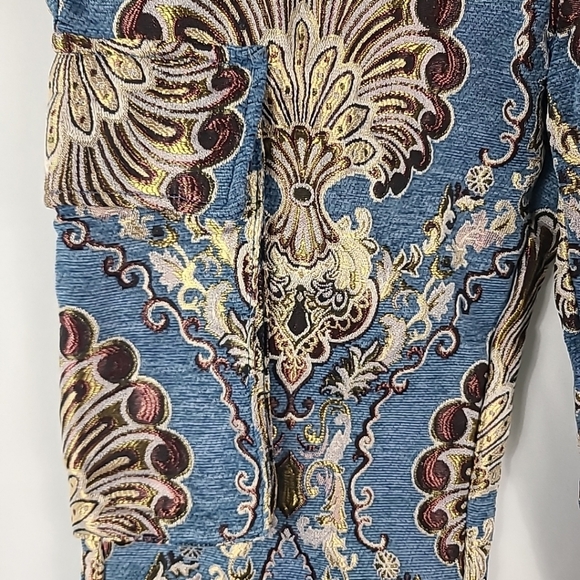 MNML Ultra Baggy Jacquard Cargo Floral Pants Size 29 - Picture 5 of 10